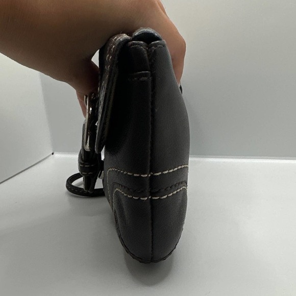 COACH Brown Leather Wristlet - Picture 6 of 10